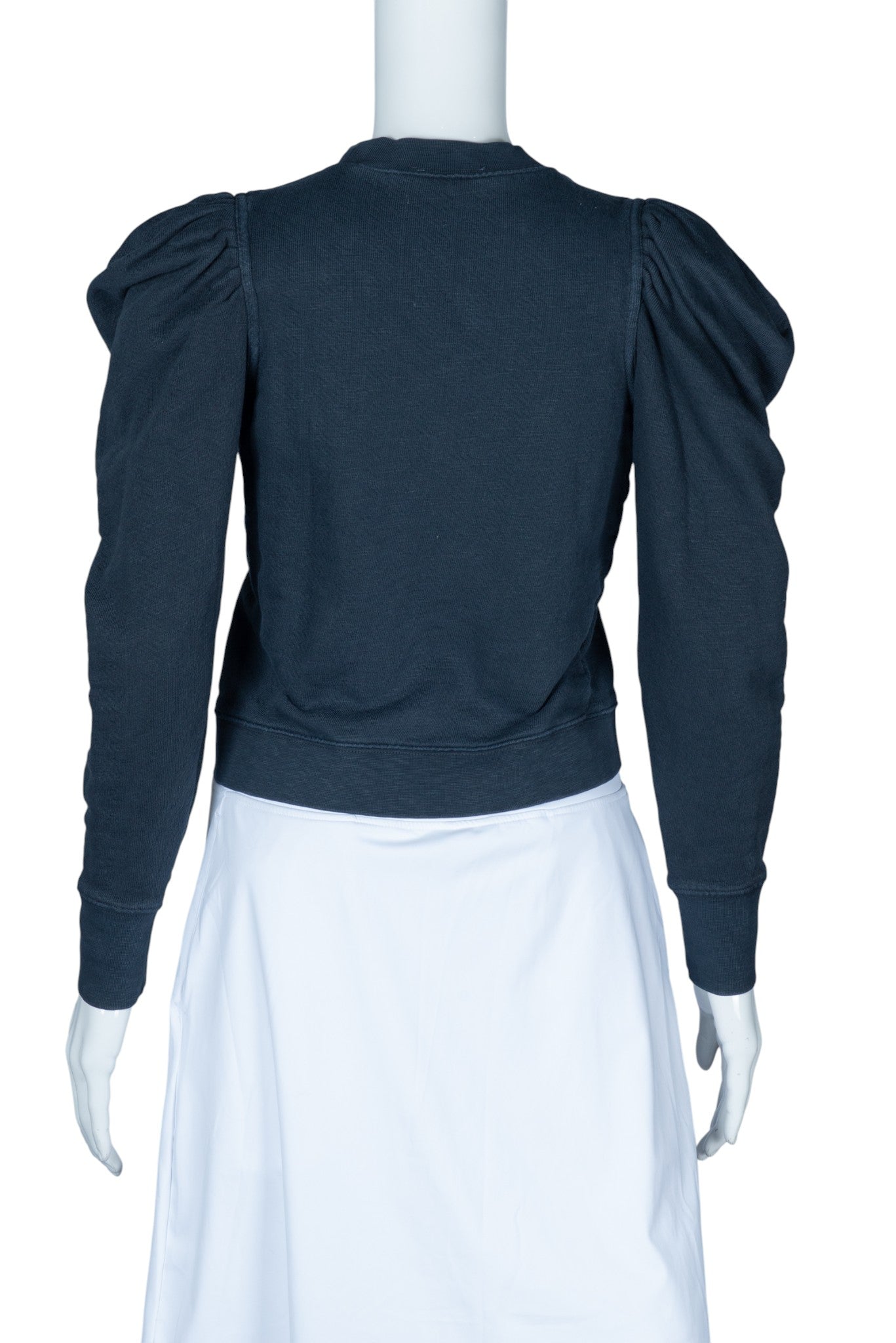 ULLA JOHNSON Navy Blue Cotton Sweatshirt Size XS