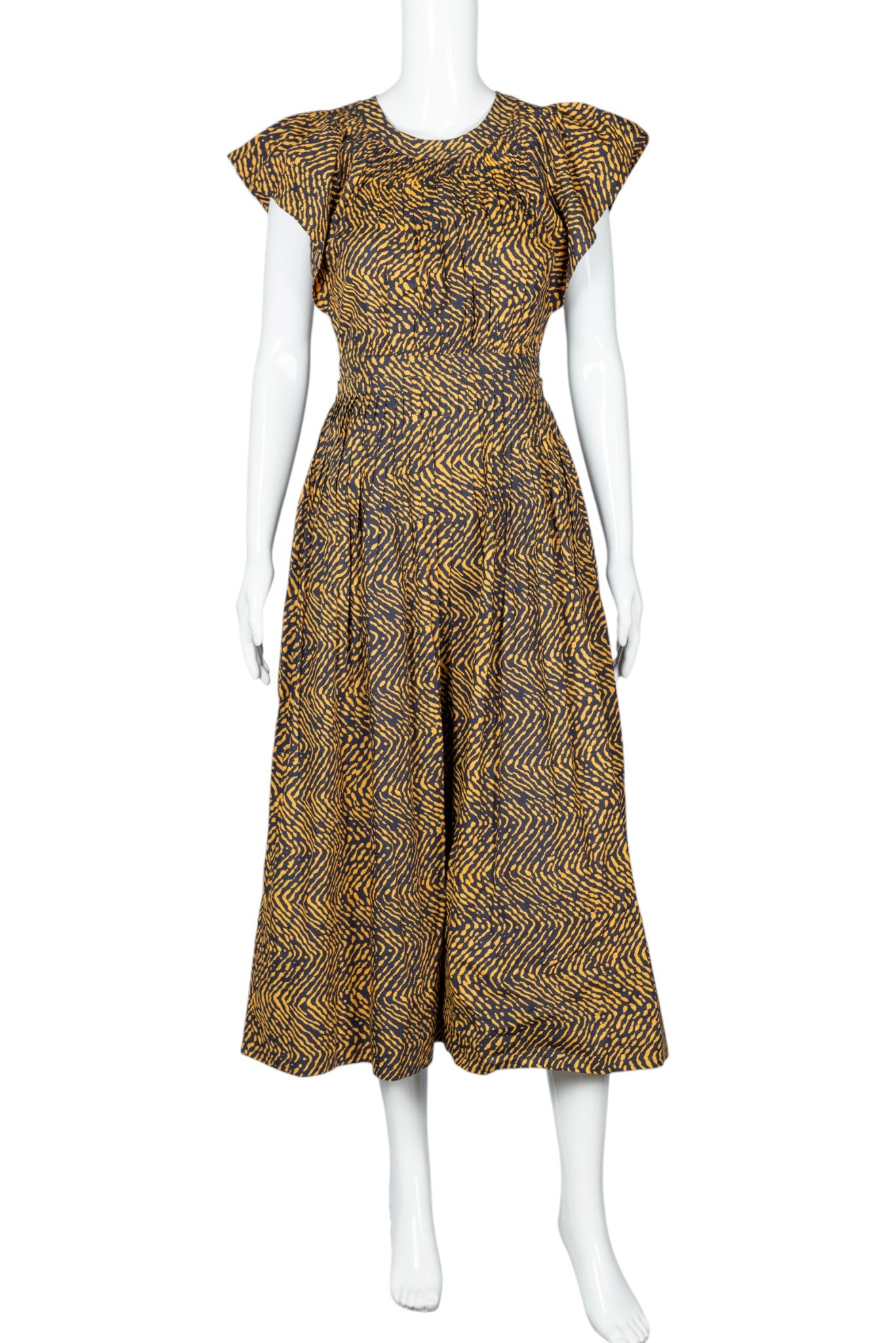 ULLA JOHNSON Printed Midi Dress Size XS