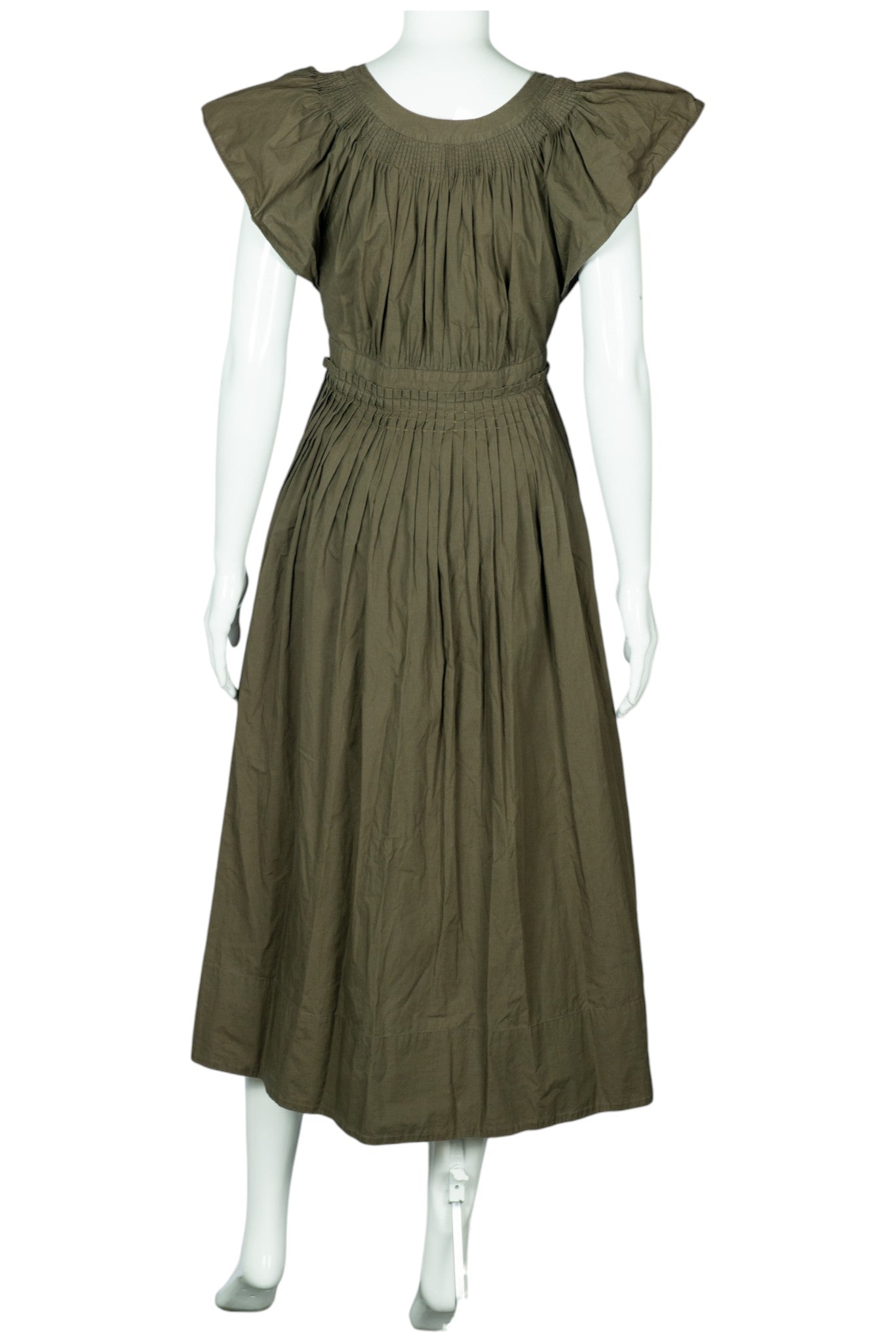 ULLA JOHNSON Green Midi Dress Size S