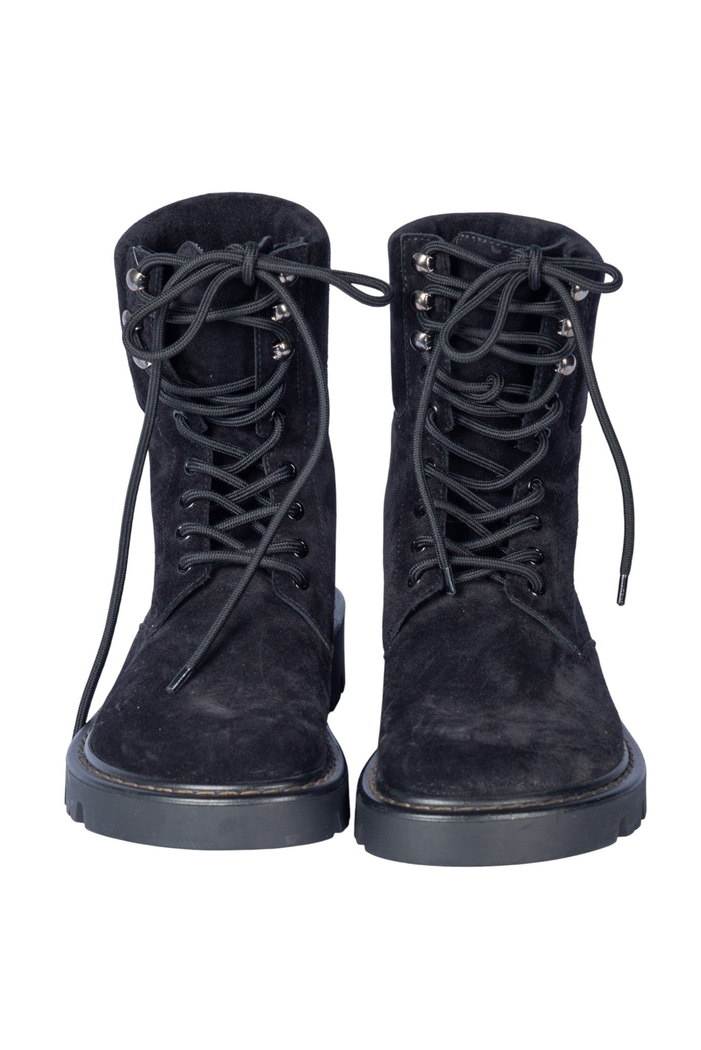 LOEWE Black Suede Sierra Ankle Boots Size 37