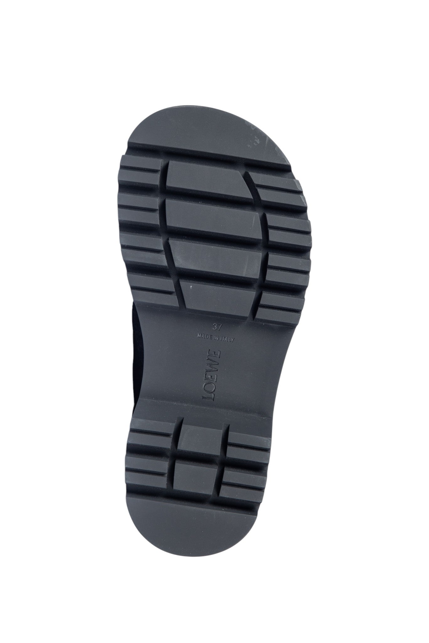 LOEWE Black Suede Sierra Ankle Boots Size 37