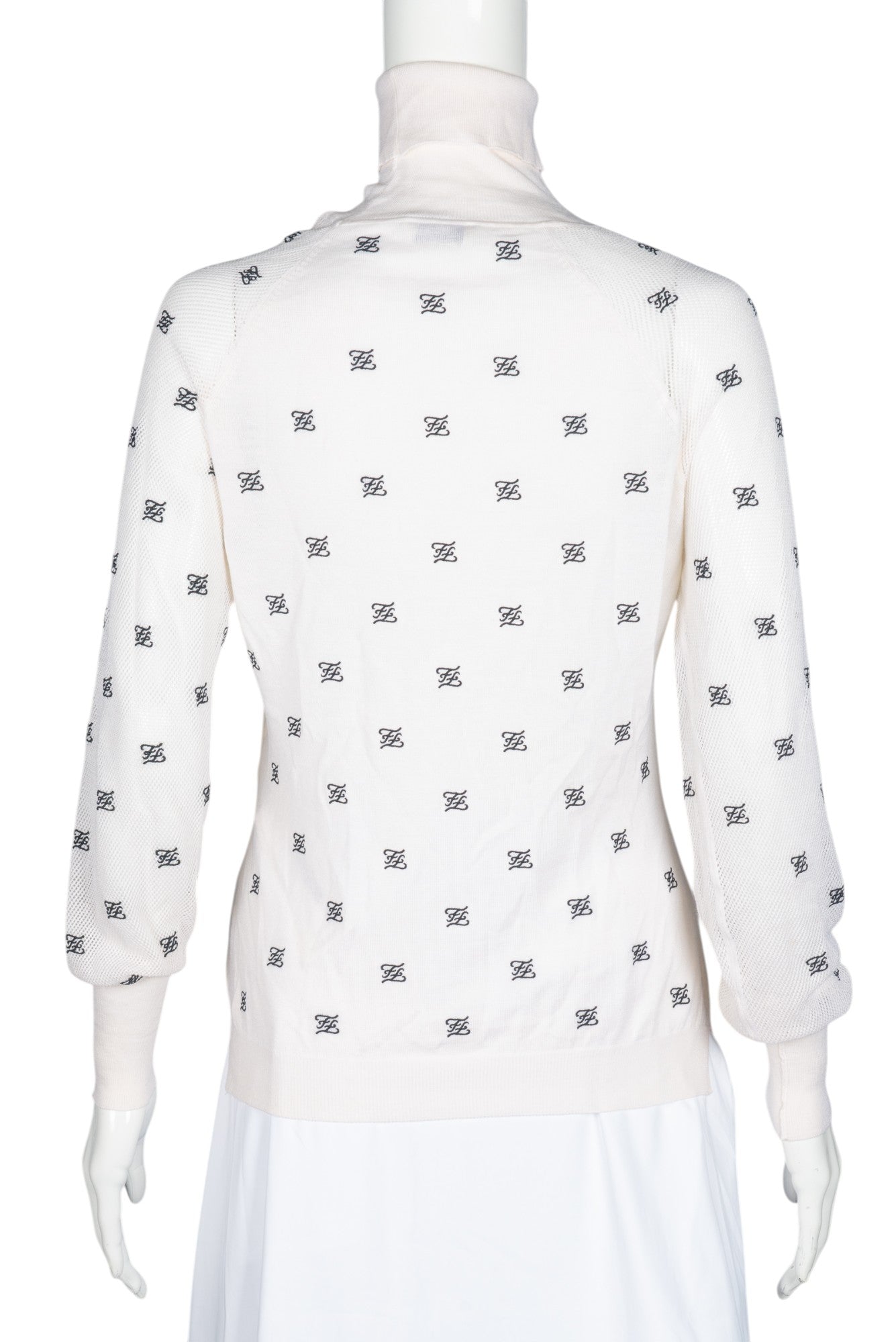 FENDI Logo Turtleneck Sweater Size M