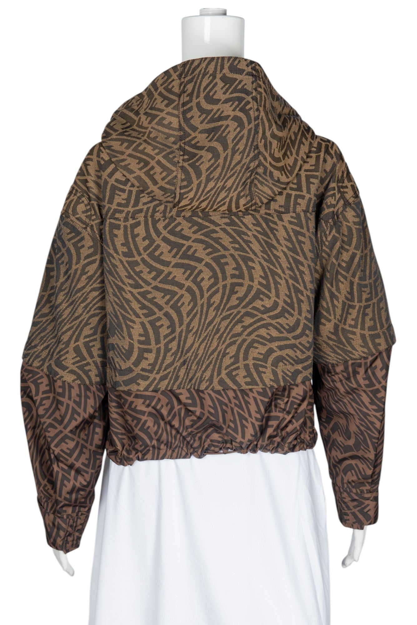 FENDI Brown FF Vertigo Jacket Size XS