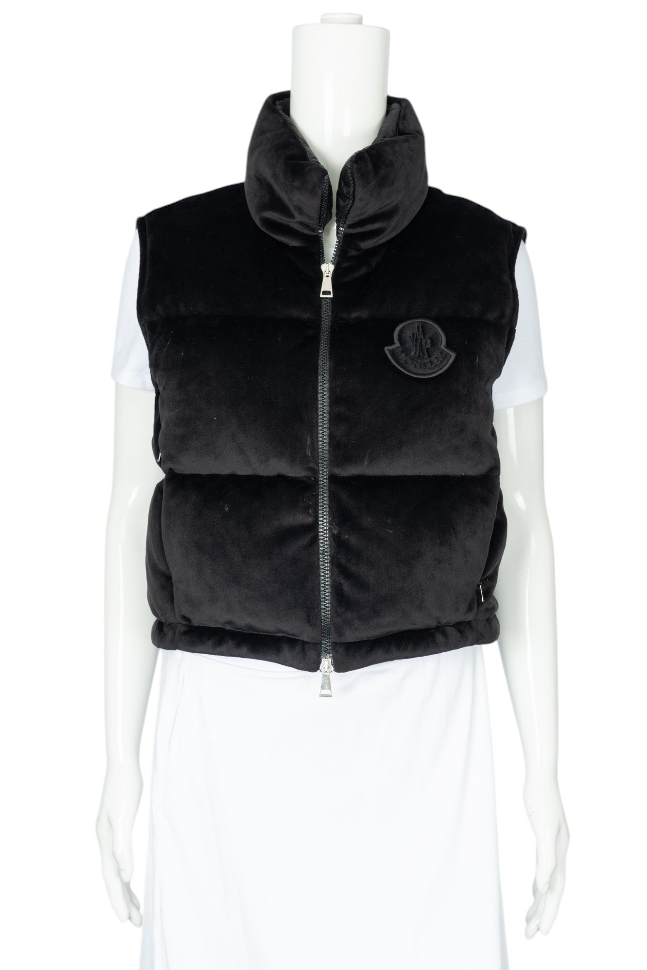 MONCLER Black Blavet Down Vest Size XS