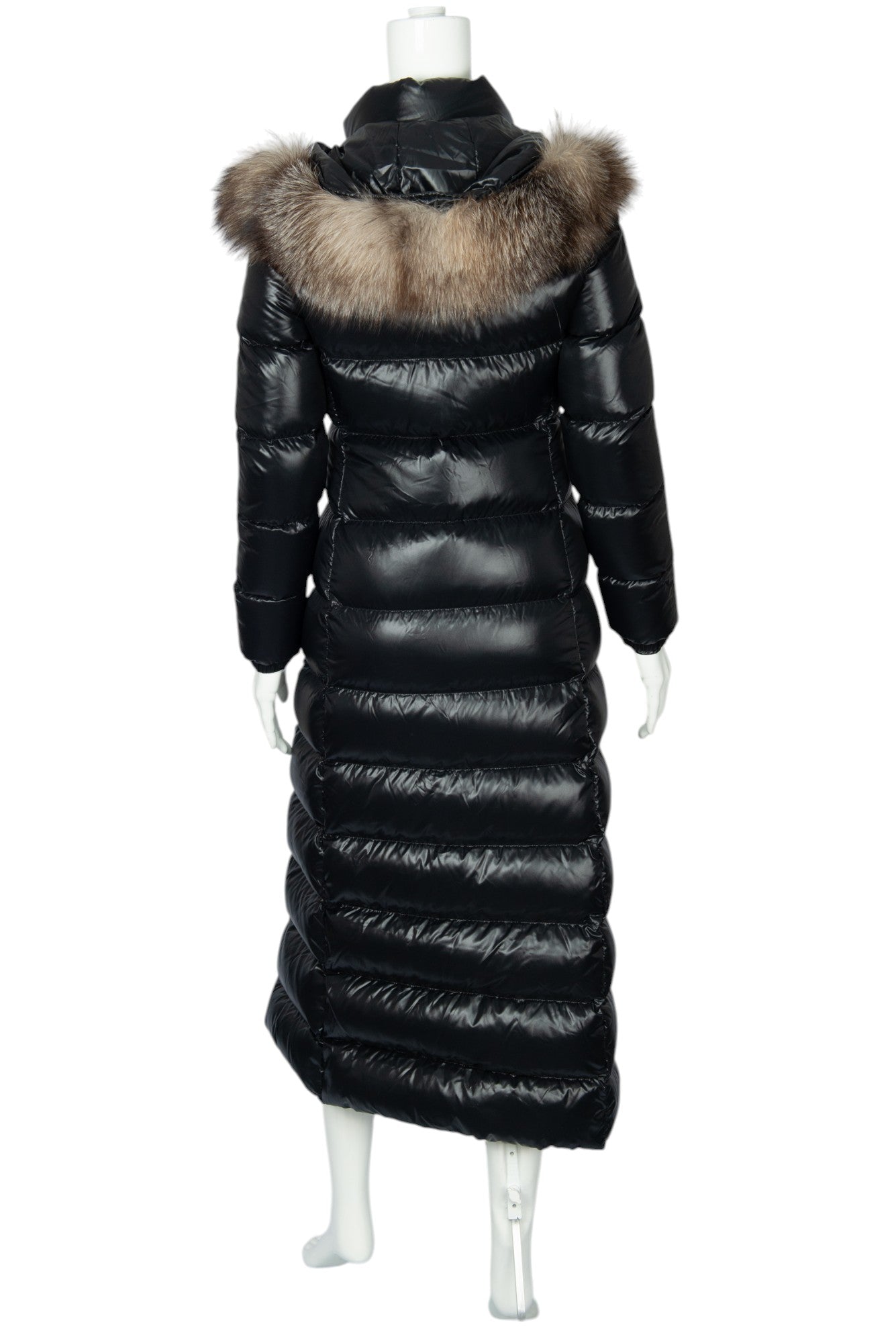 MONCLER Black Quilted Hudson Down Coat Size XS
