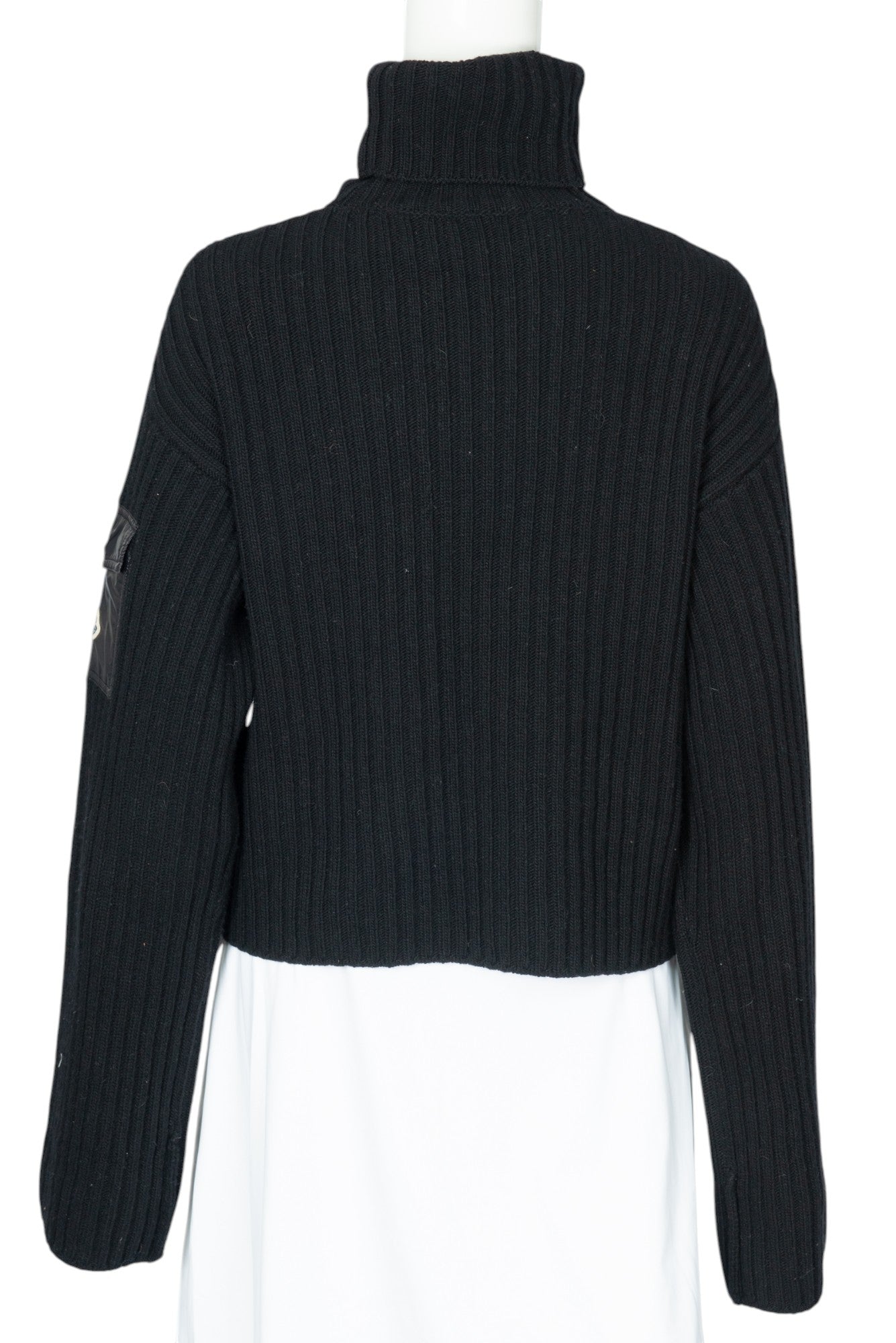MONCLER Black Knit Turtleneck Sweater Size XXS