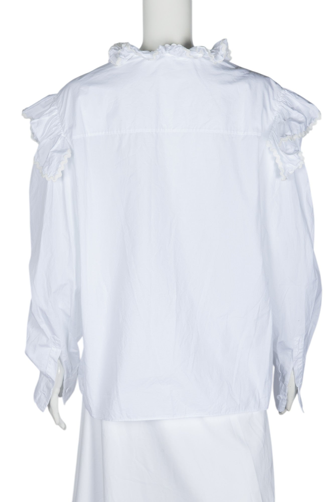 PHILOSOPHY DI LORENZO SERAFINI White Cotton Blouse Top Size XL