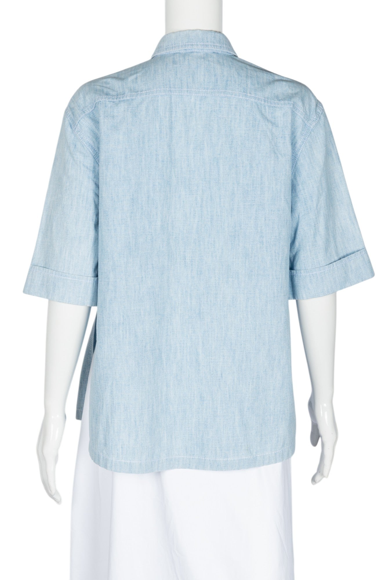 FENDI Denim Cotton Forever Fendi Shirt Top Size XS