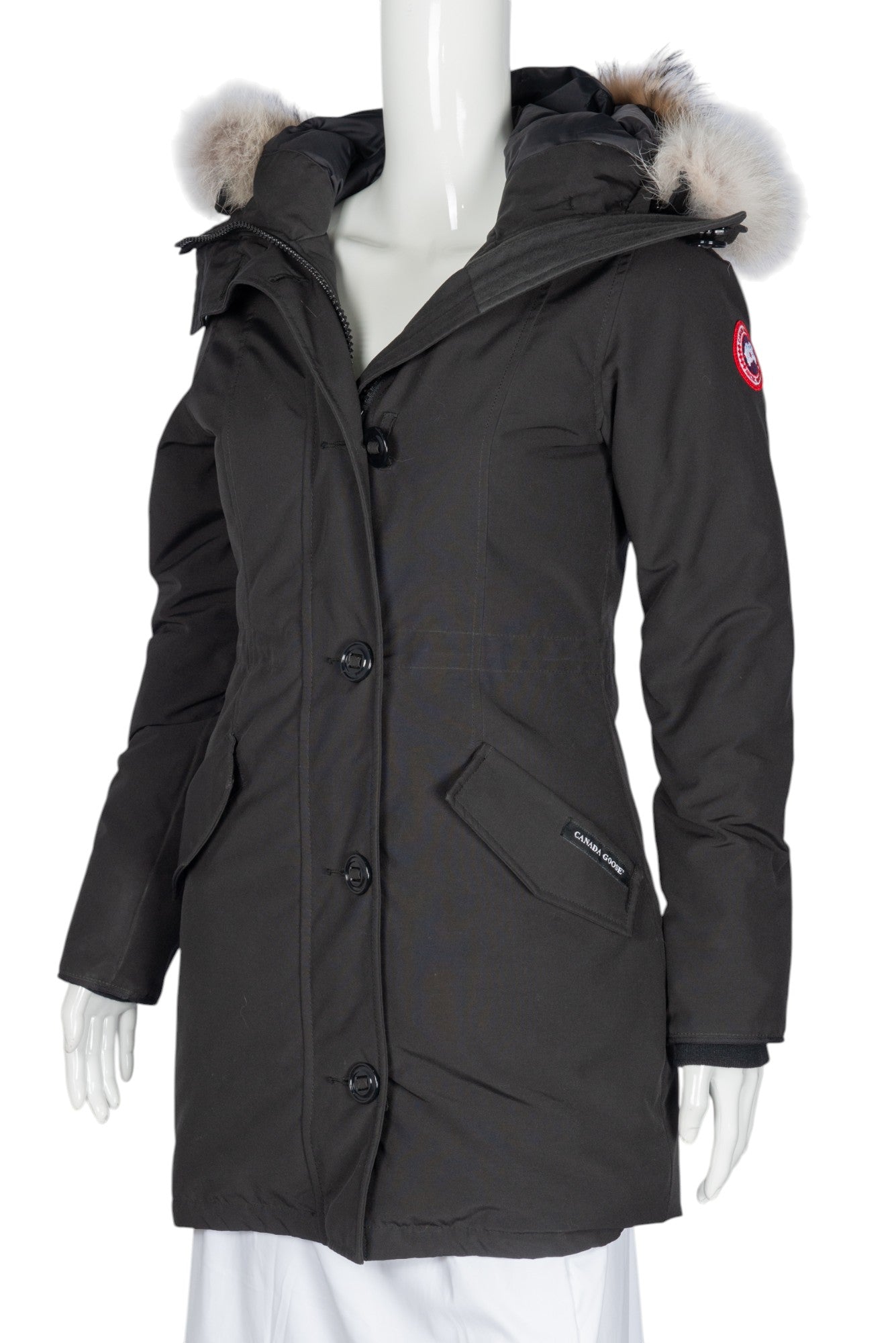 CANADA GOOSE Black Parka Coat Size XS