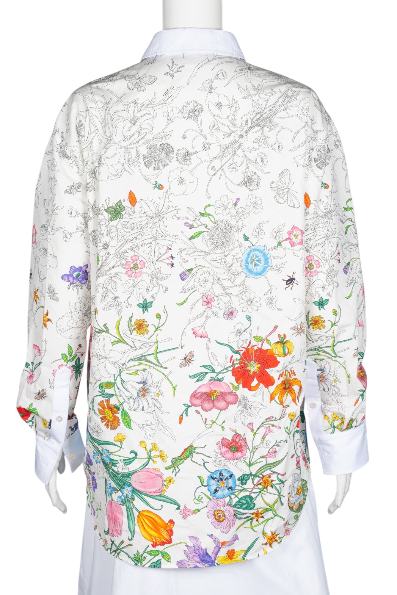 GUCCI Floral Printed Blouse Shirt Size S