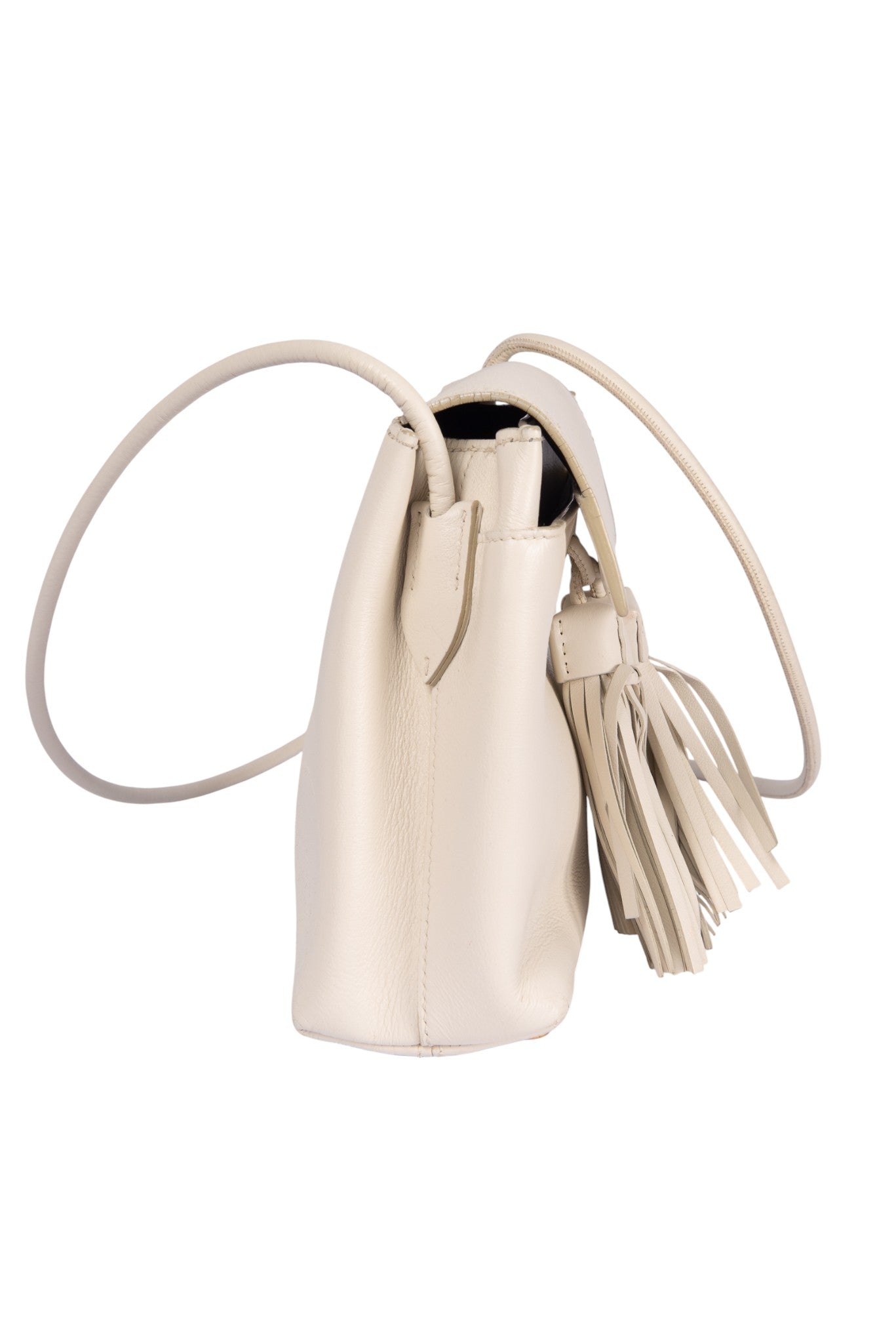 TOM FORD White Leather Small Crossbody Bag