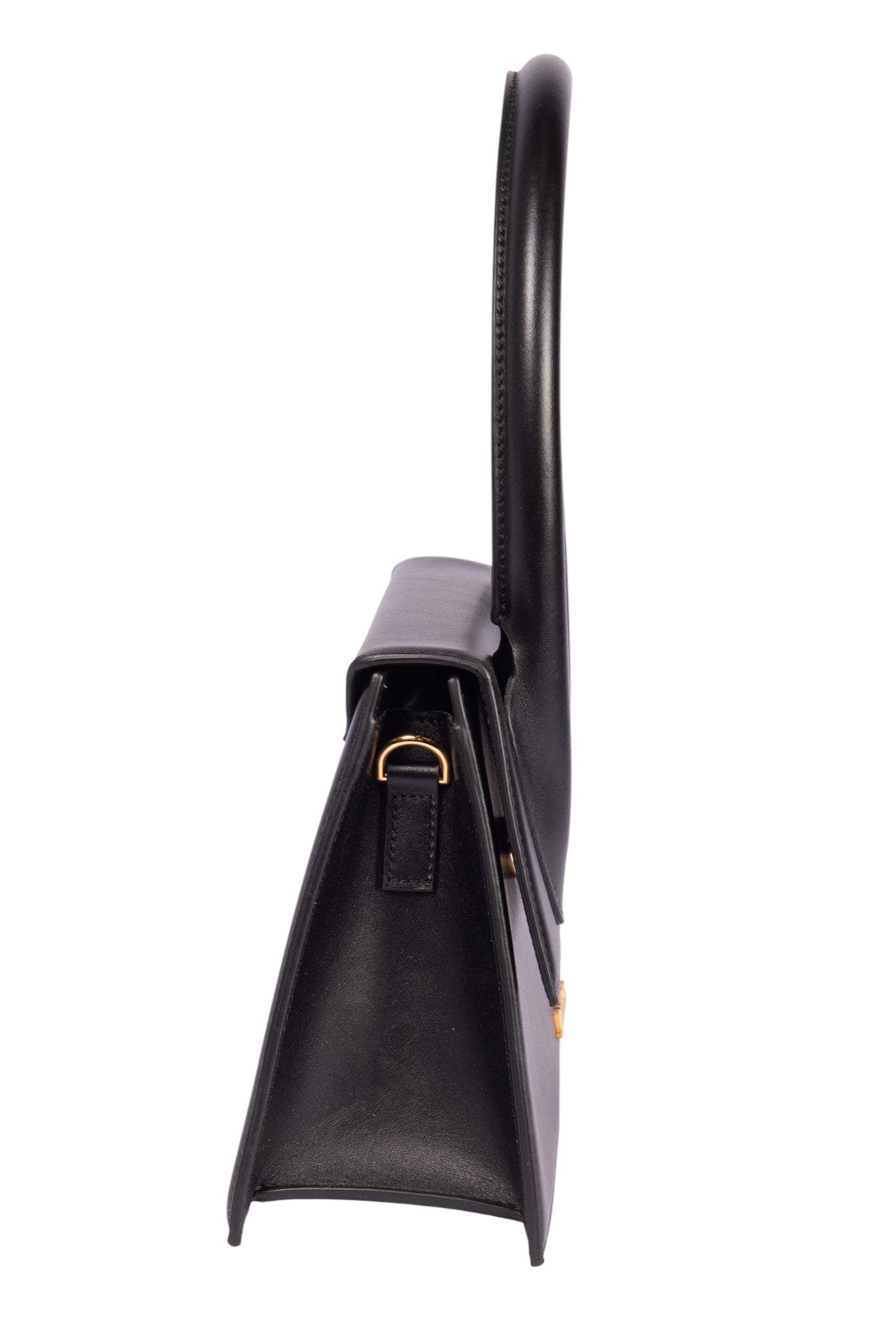 JACQUEMUS Black Leather Le Grand Chiquito Bag