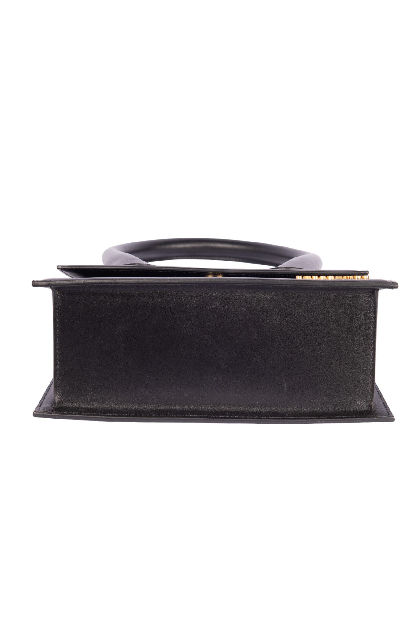 JACQUEMUS Black Leather Le Grand Chiquito Bag