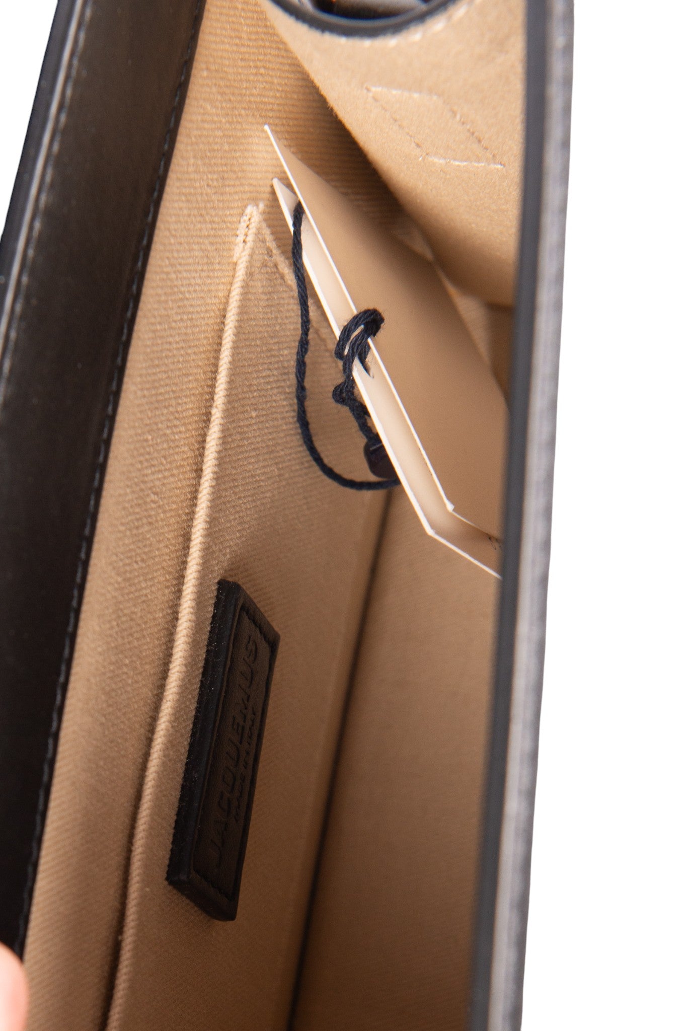 JACQUEMUS Black Leather Le Grand Chiquito Bag