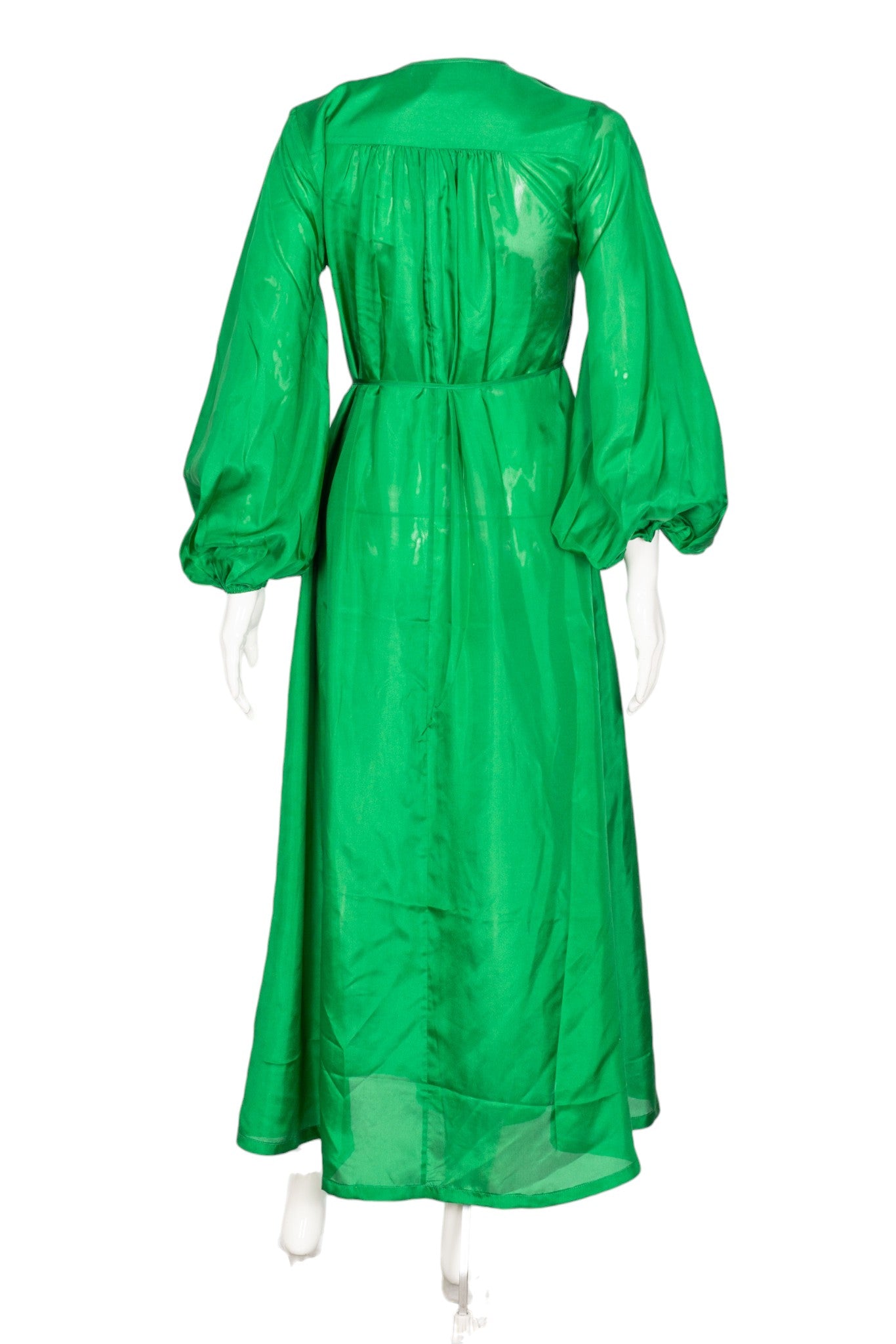 ZIMMERMANN Green Silk Maxi Dress Size XS