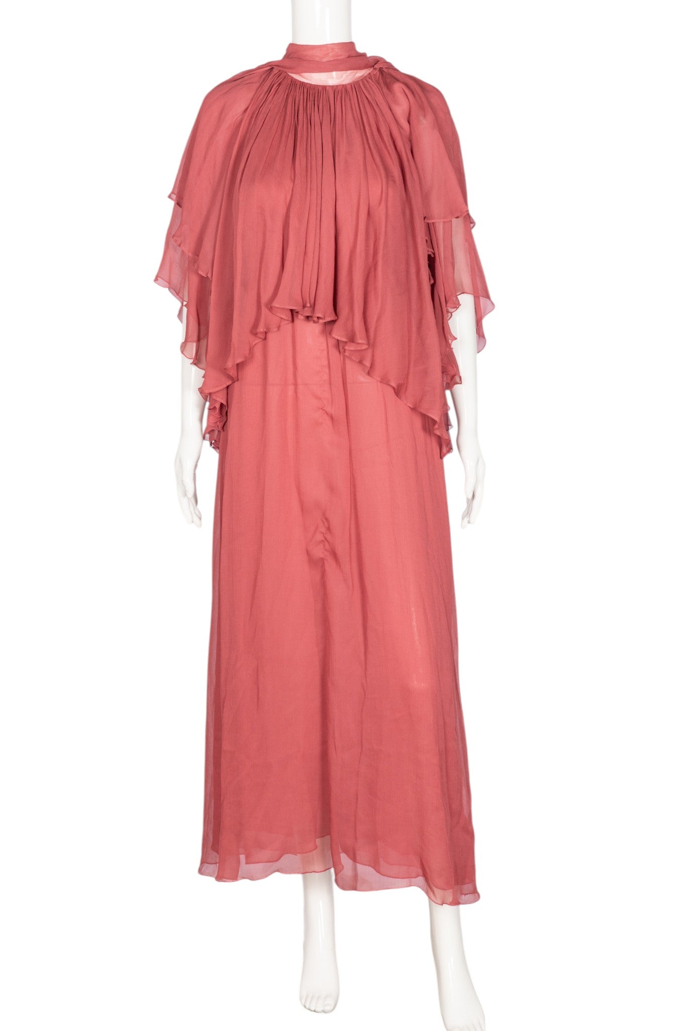 ZIMMERMANN Pink Ruffled Dress M