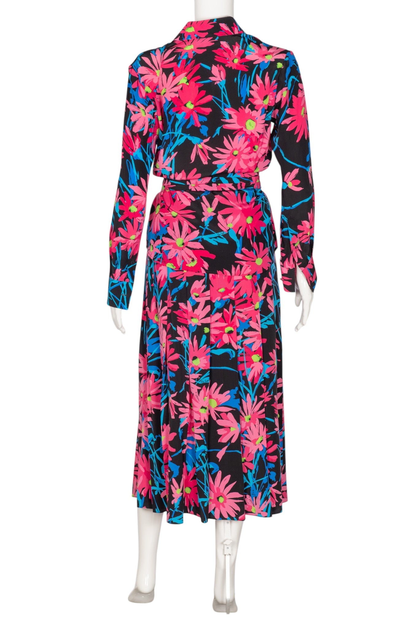 GUCCI Pink Printed Blouse & Skirt Set Size S