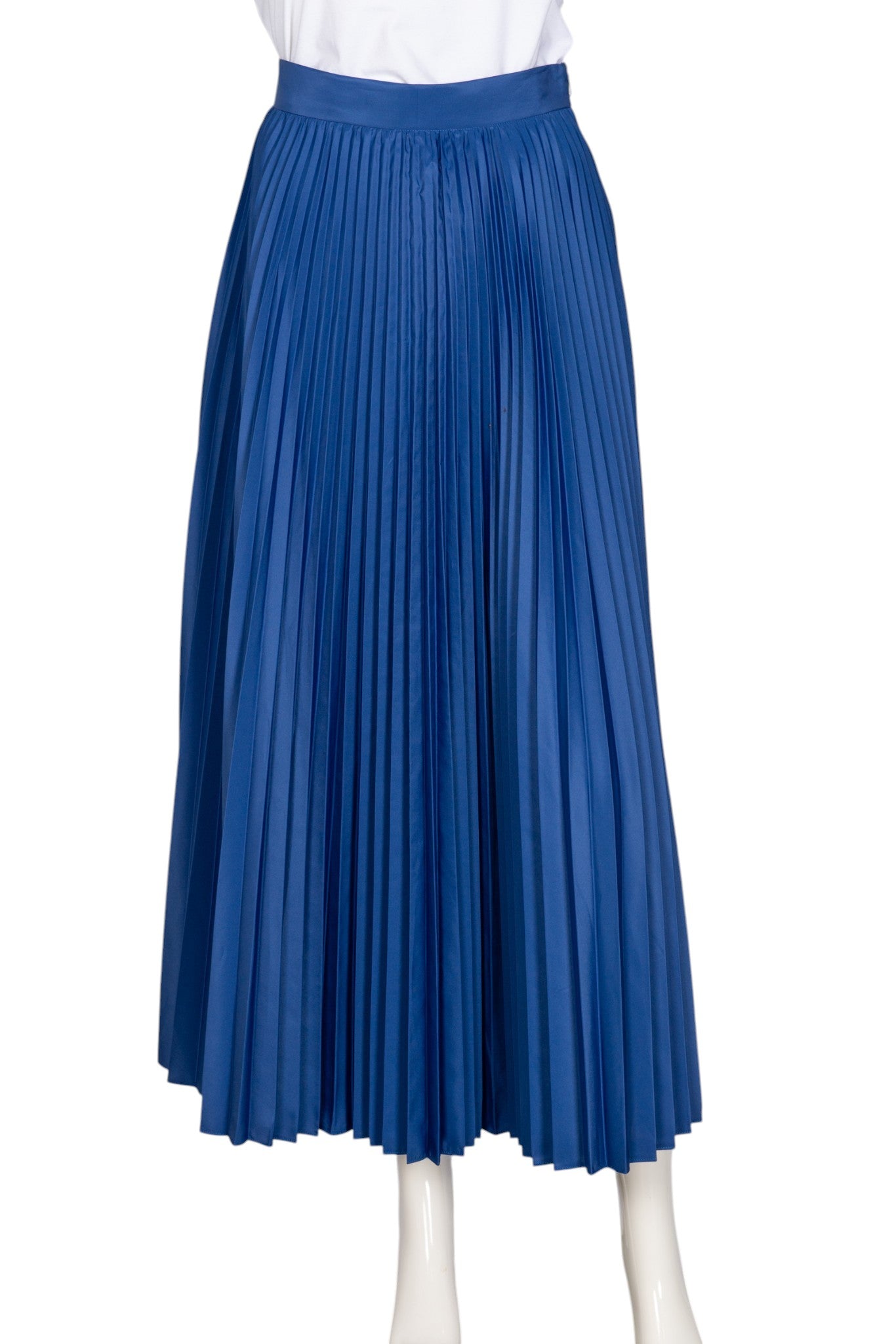 MAX MARA Blue Pleated Maxi Skirt Size S