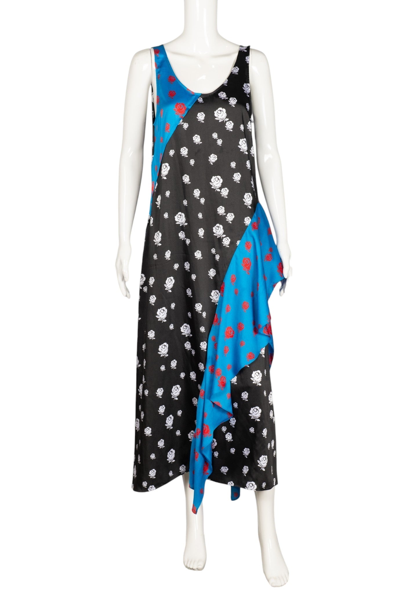 KENZO Multicolor Floral Print Midi Dress Size M