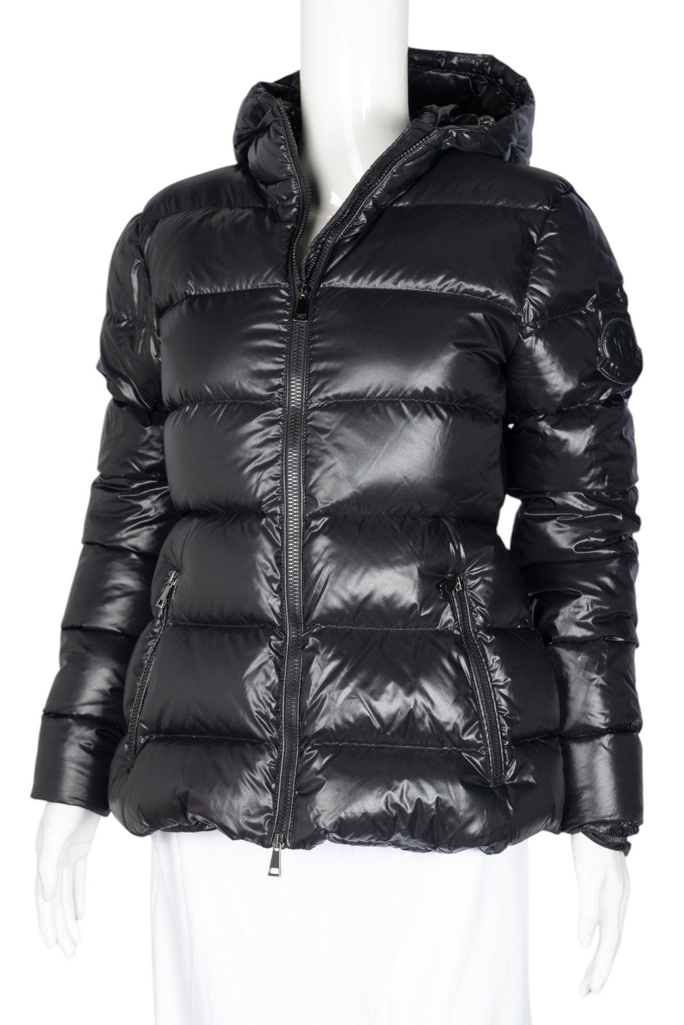 MONCLER Black Down Jacket Coat Size L