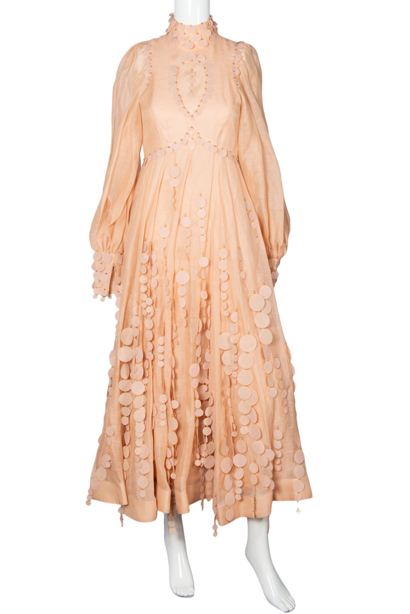 ZIMMERMANN Linen Tempo Disc Maxi Dress Size XS