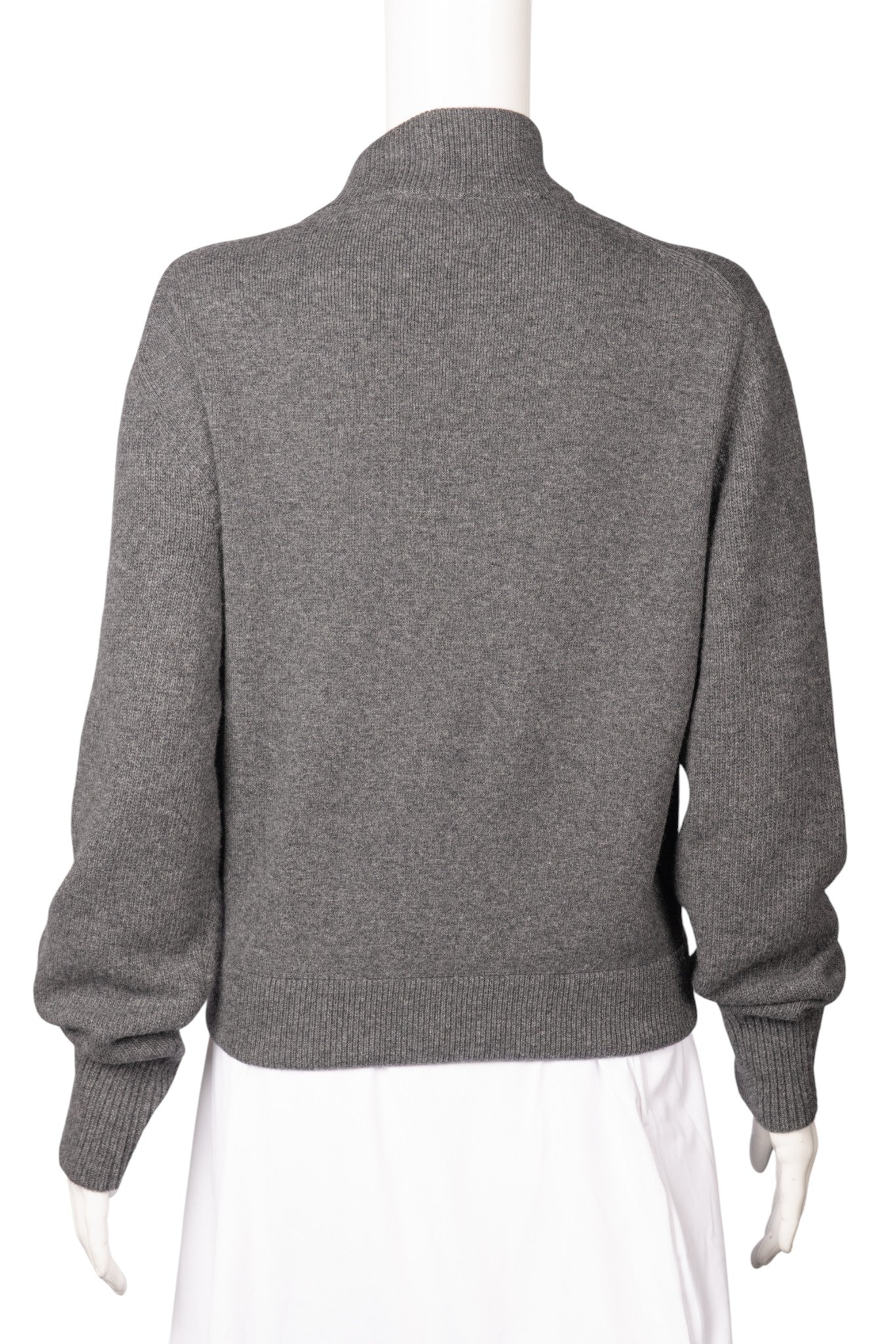 FENDI Grey Wool Graphic Print Sweater Size XS