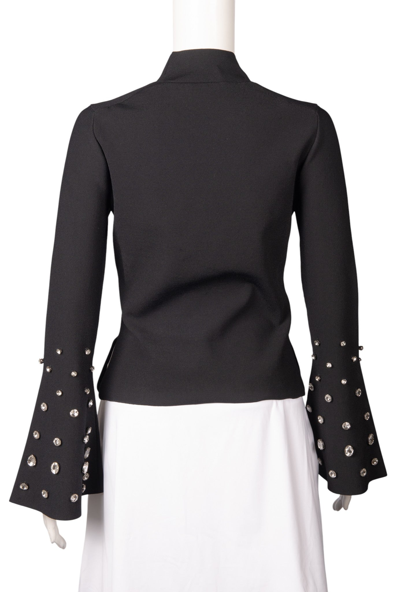 SIMKHAI Black Savina Embellished Top Size M