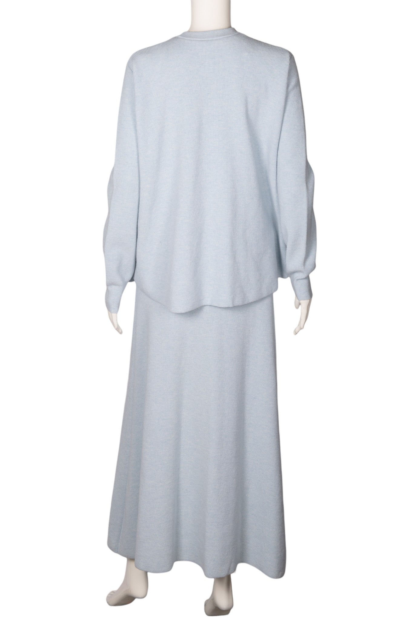 LANVIN Blue Wool Maxi Dress Size XS