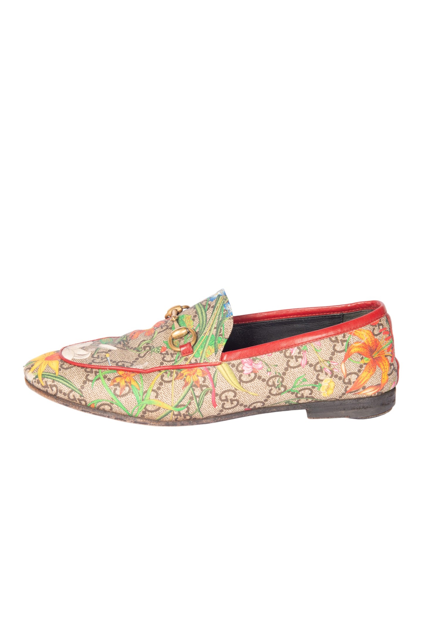 GUCCI Floral GG Loafers  Size 37