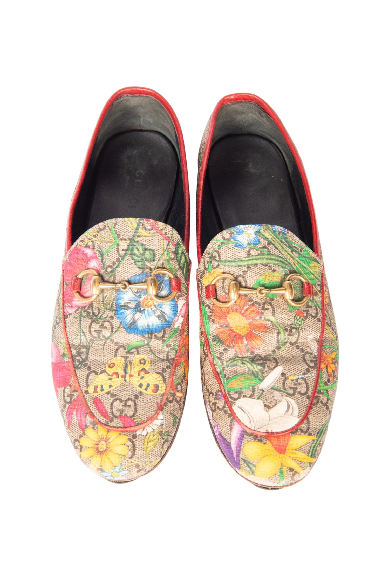 GUCCI Floral GG Loafers  Size 37