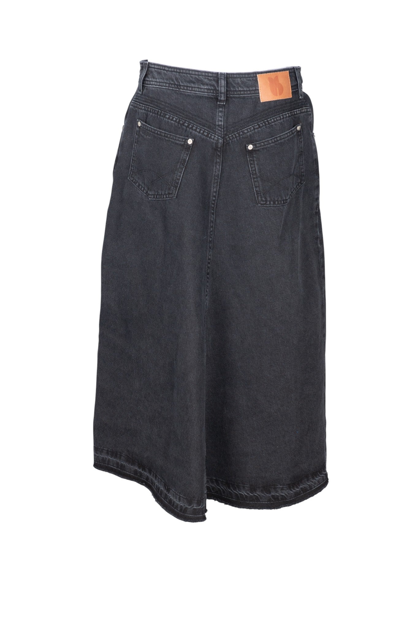 BA&SH Black Denim Jean Skirt Size M