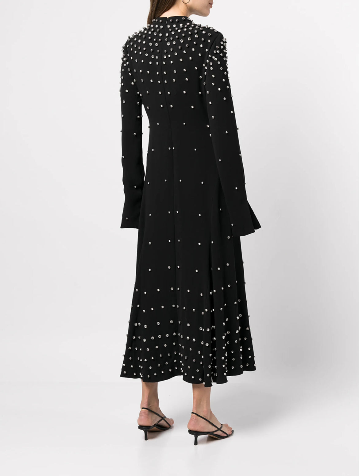 SIMKHAI Crystal Embellished Midi Dress Size M