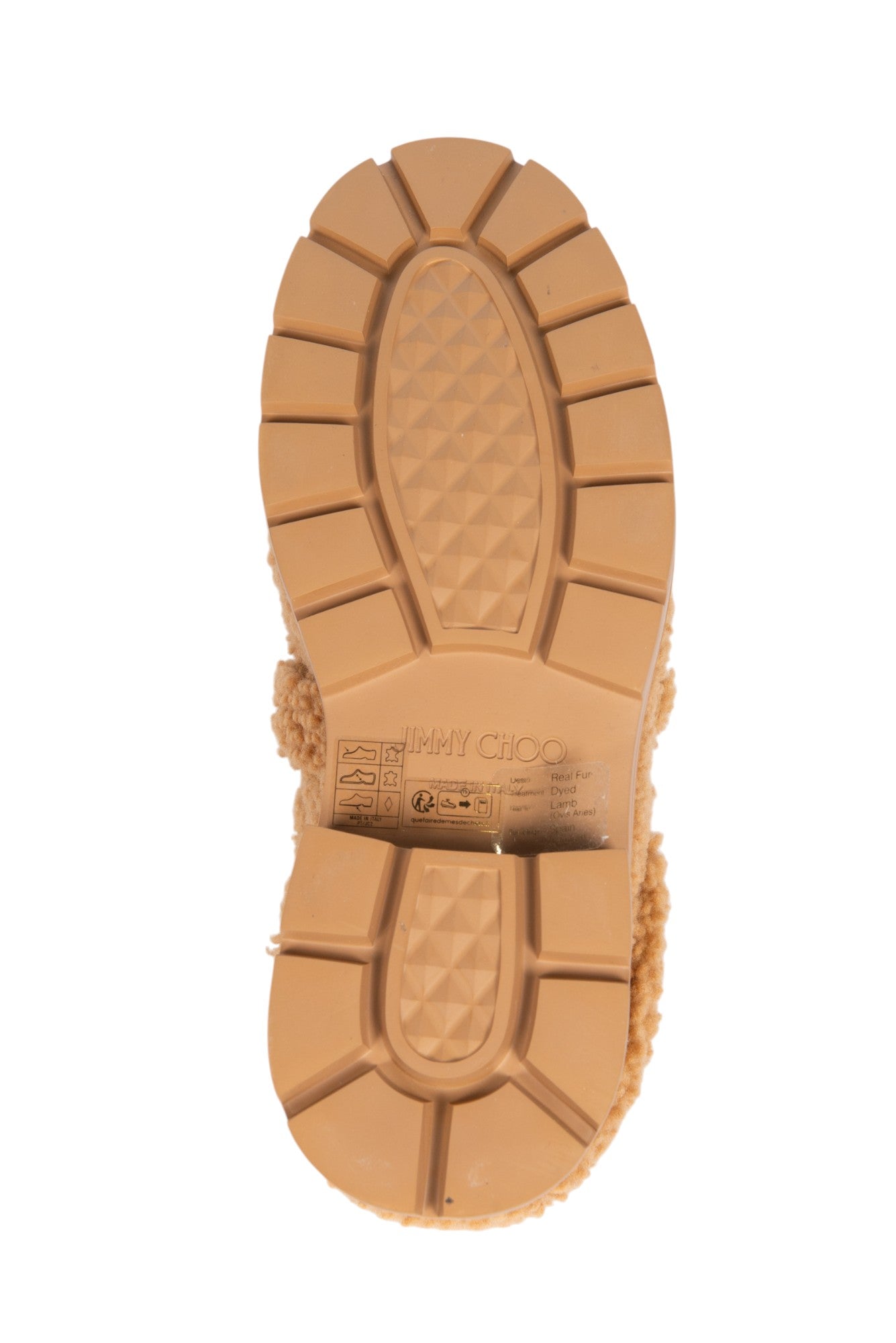 JIMMY CHOO BrownShearling Mules Size 41