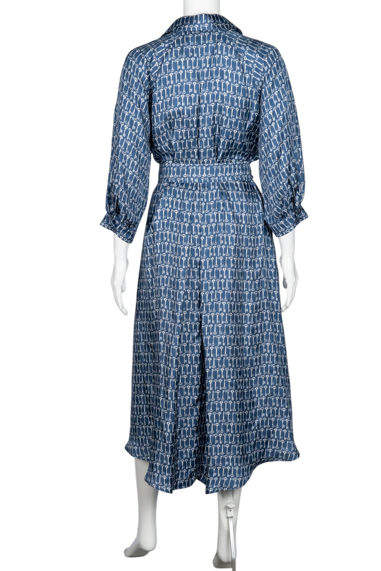 MAX MARA Silk Printed Midi Dress Size S