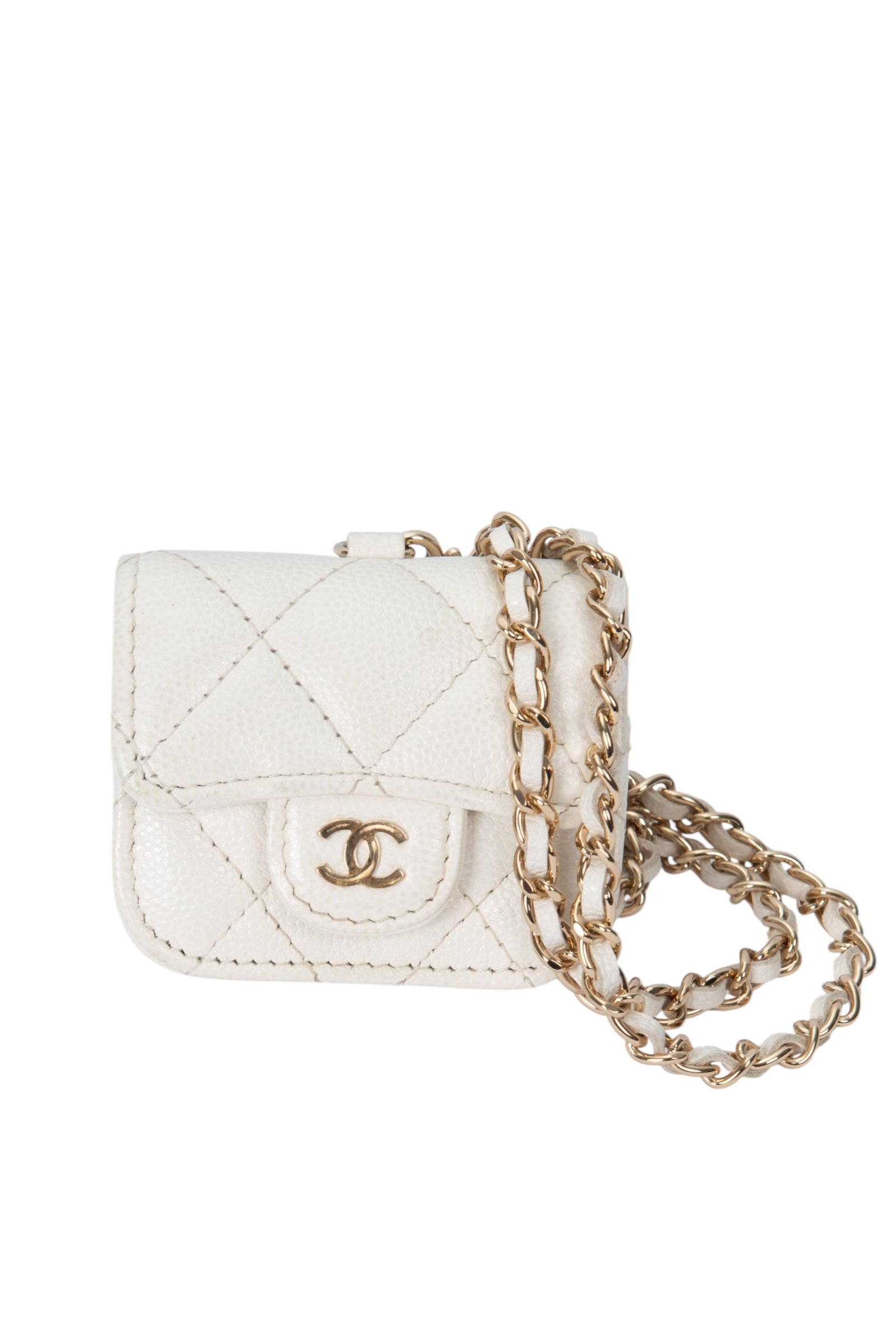 CHANEL CC AirPods Pro Case Necklace Holder