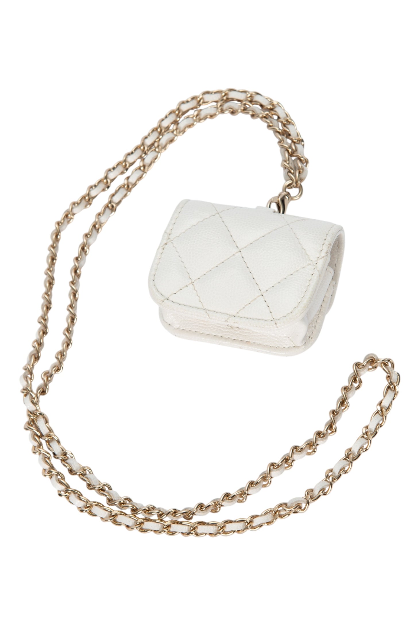 CHANEL CC AirPods Pro Case Necklace Holder