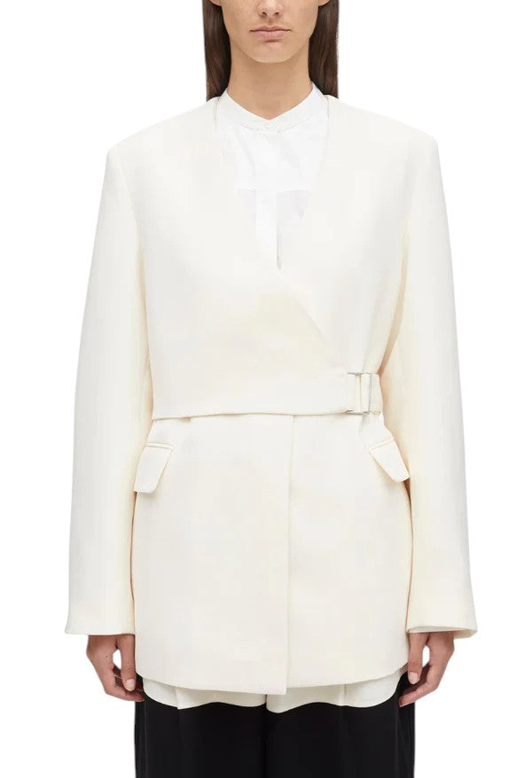 3.1 PHILLIP LIM Ivory Cady Wrap Belted Blazer Size 2