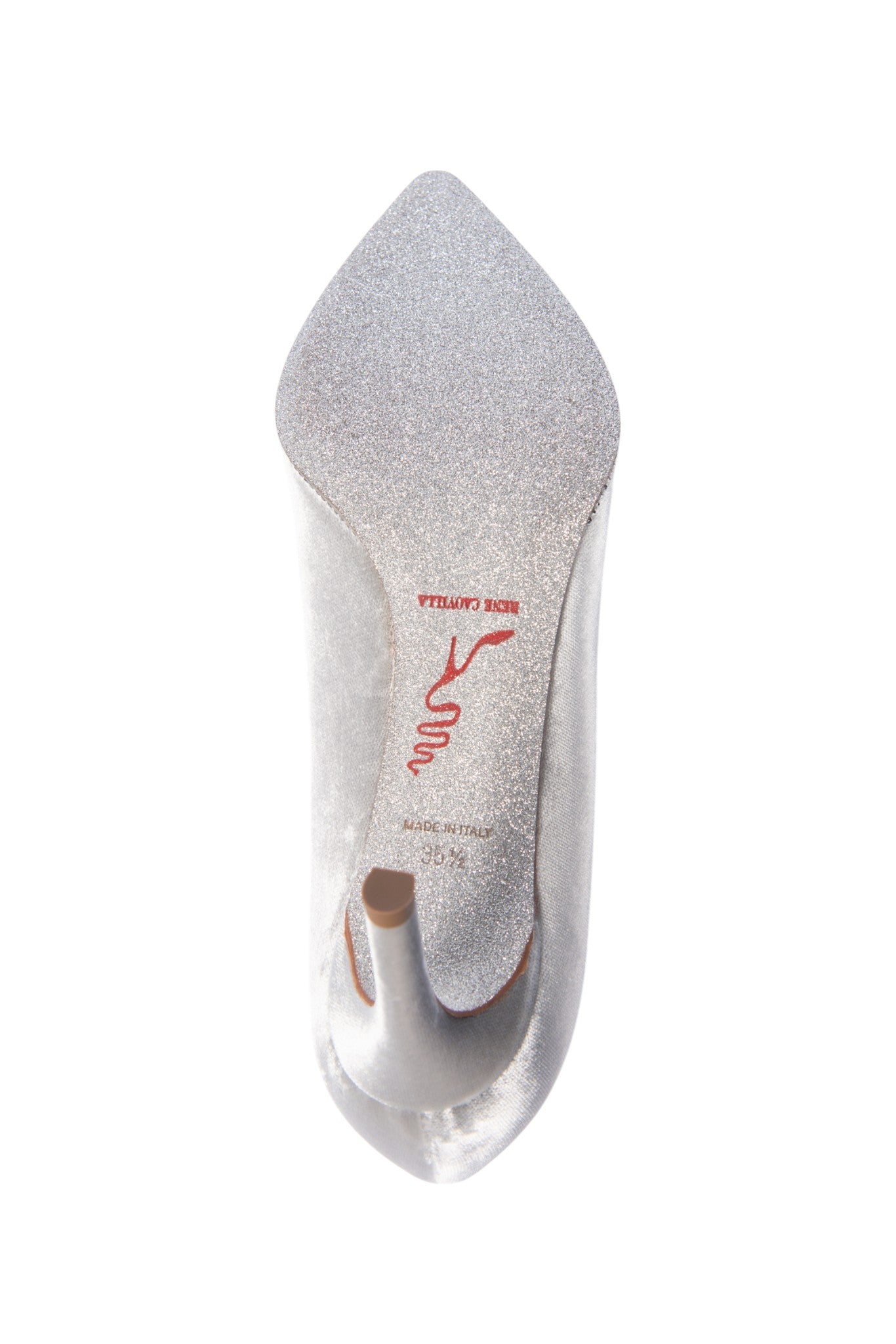 RENÉ CAOVILLA Silver Crystal Embellished Pumps Size 35.5