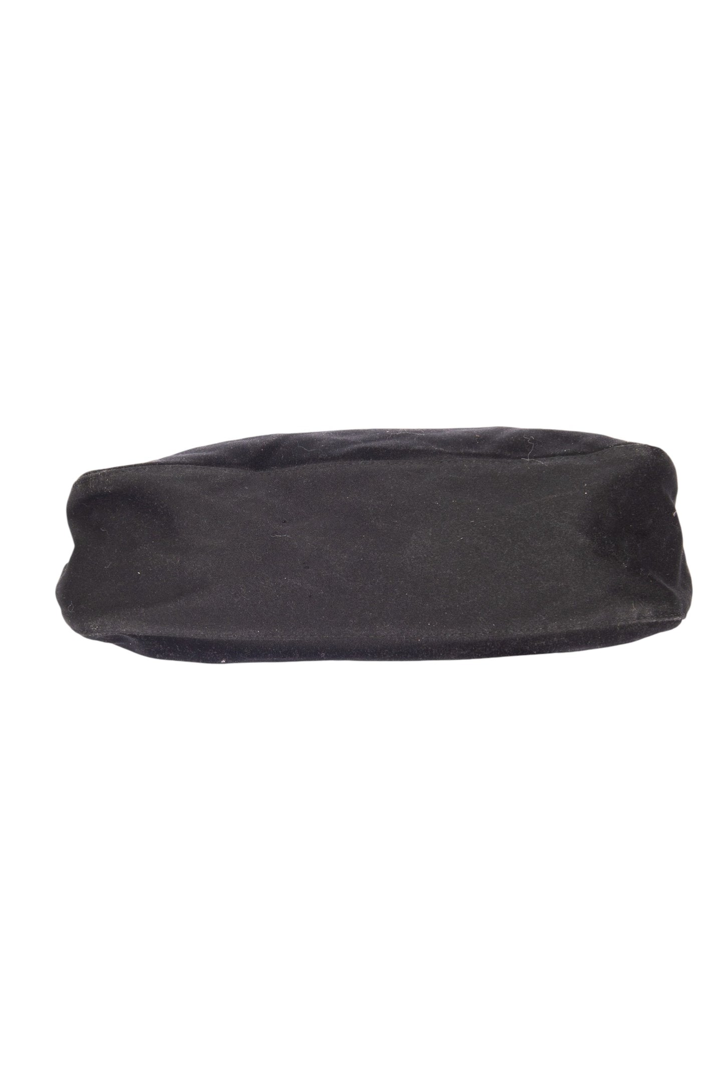 FENDI Black Nylon Mamma Baguette Shoulder Bag