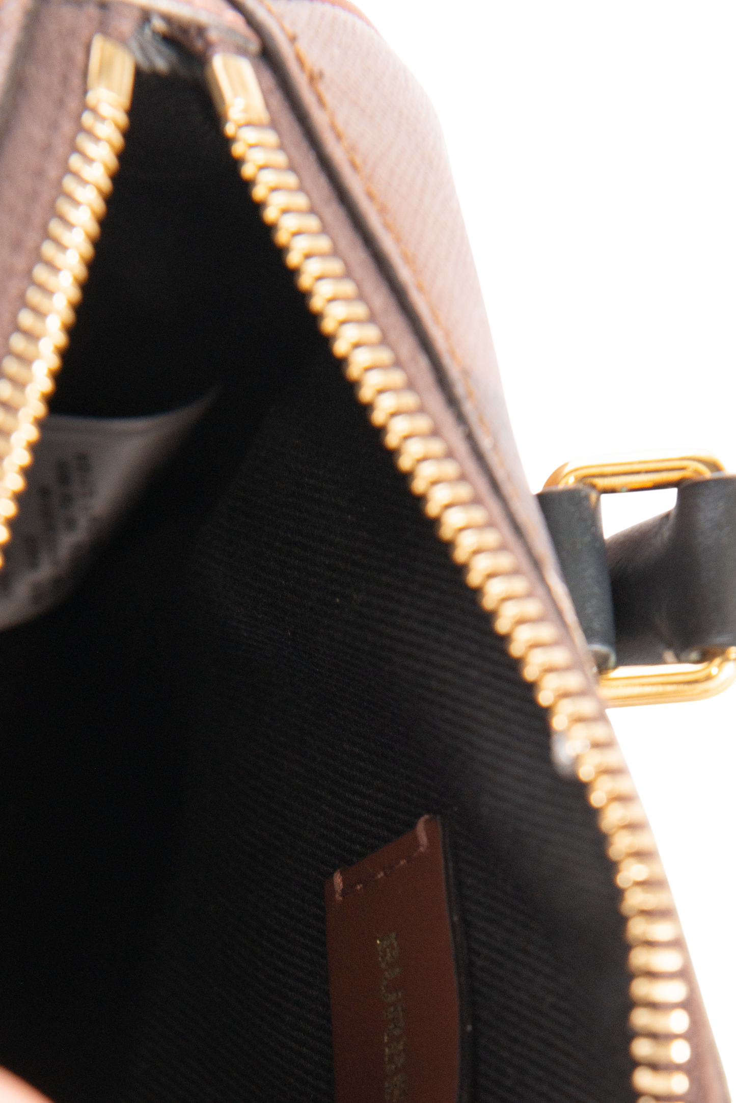 BURBERRY Brown Mini Check Bowling Bag