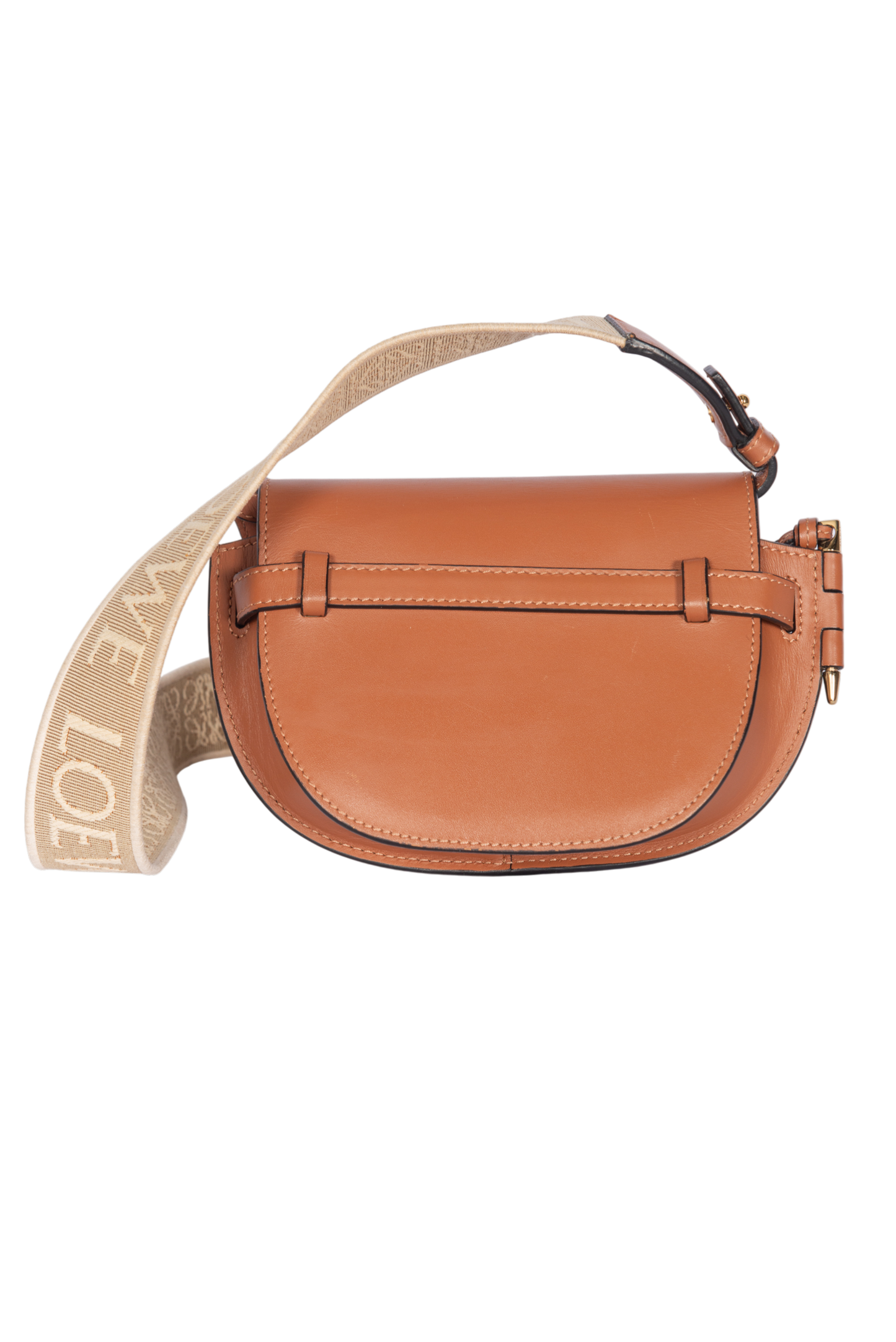 LOEWE Brown Mini Gate Dual Leather Bag