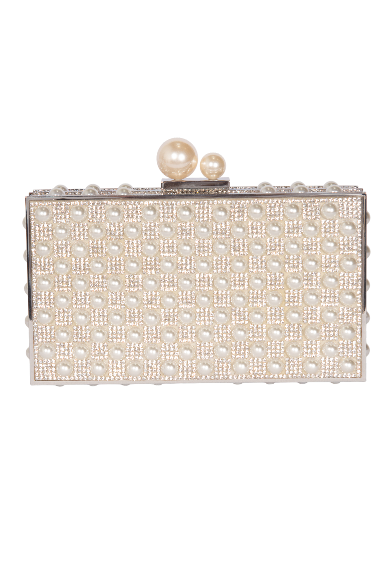 SOPHIA WEBSTER Clear Acrylic Clara Crystal Embellished Box Clutch Bag