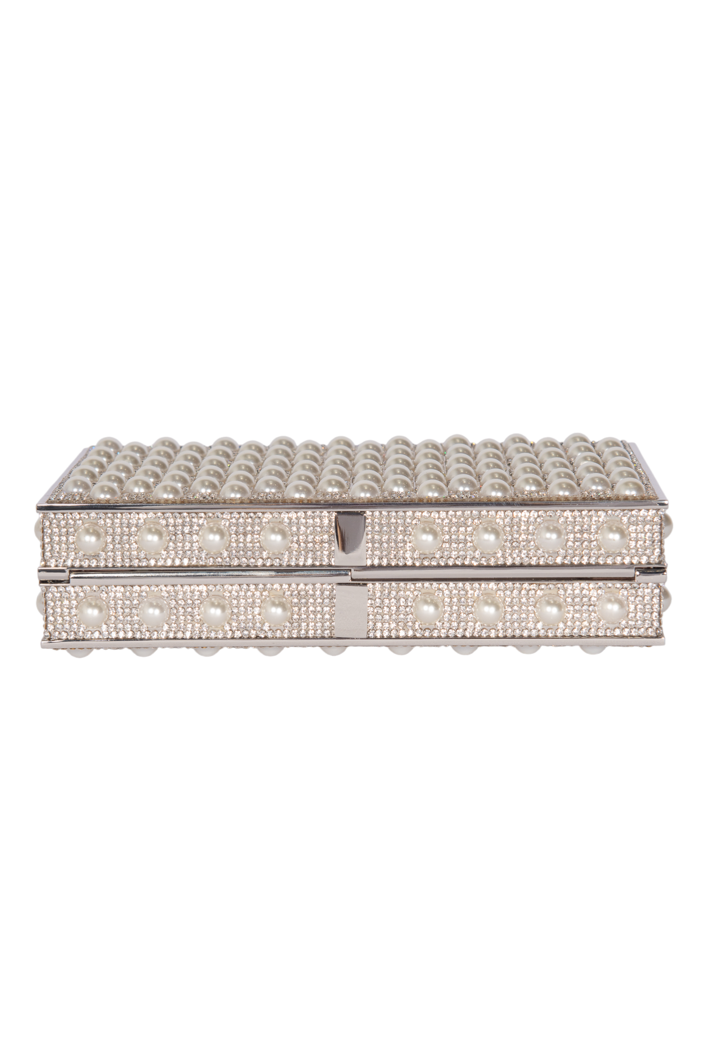 SOPHIA WEBSTER Clear Acrylic Clara Crystal Embellished Box Clutch Bag