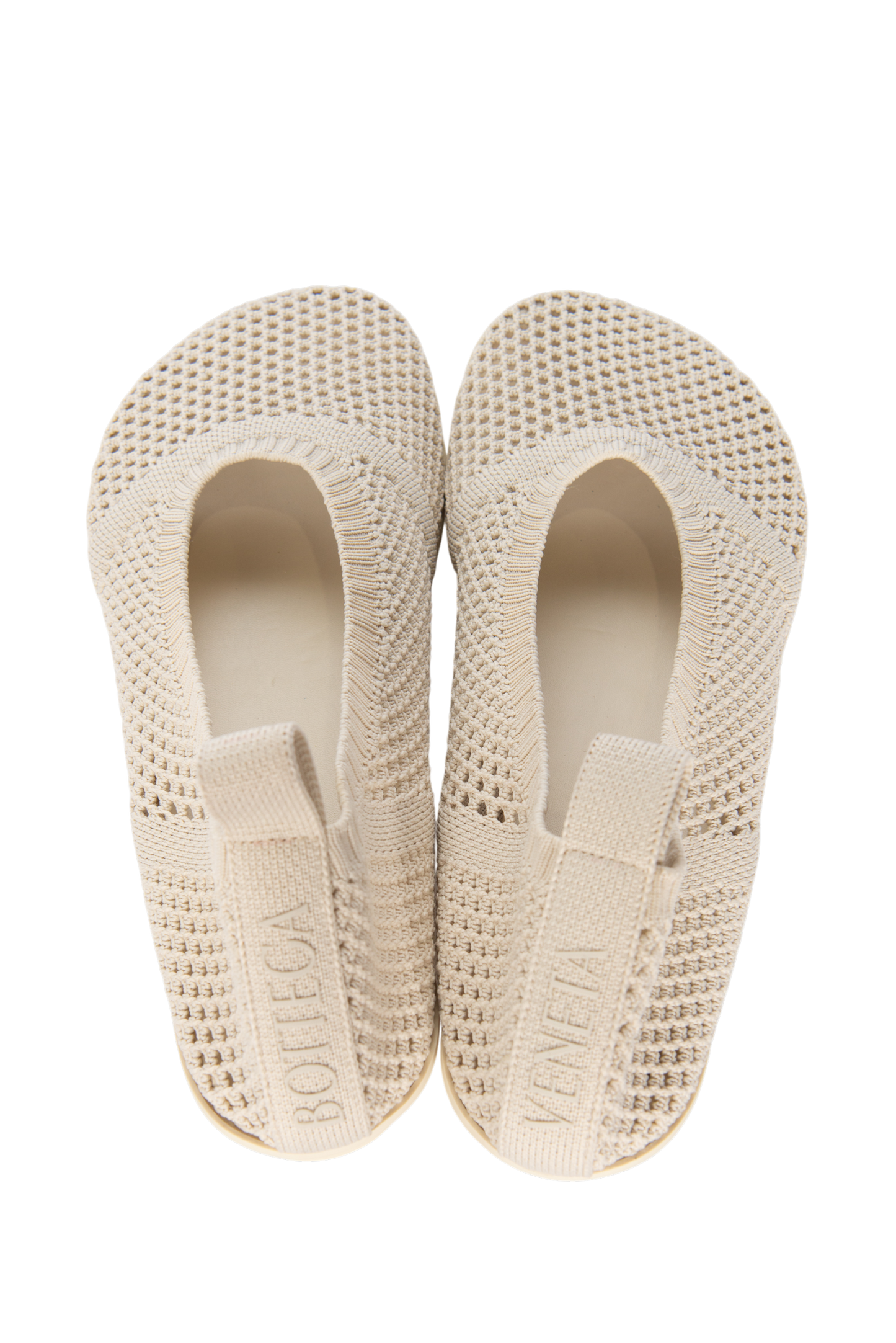 BOTTEGA VENETA Off-White Mesh Ballet Flats Size 39