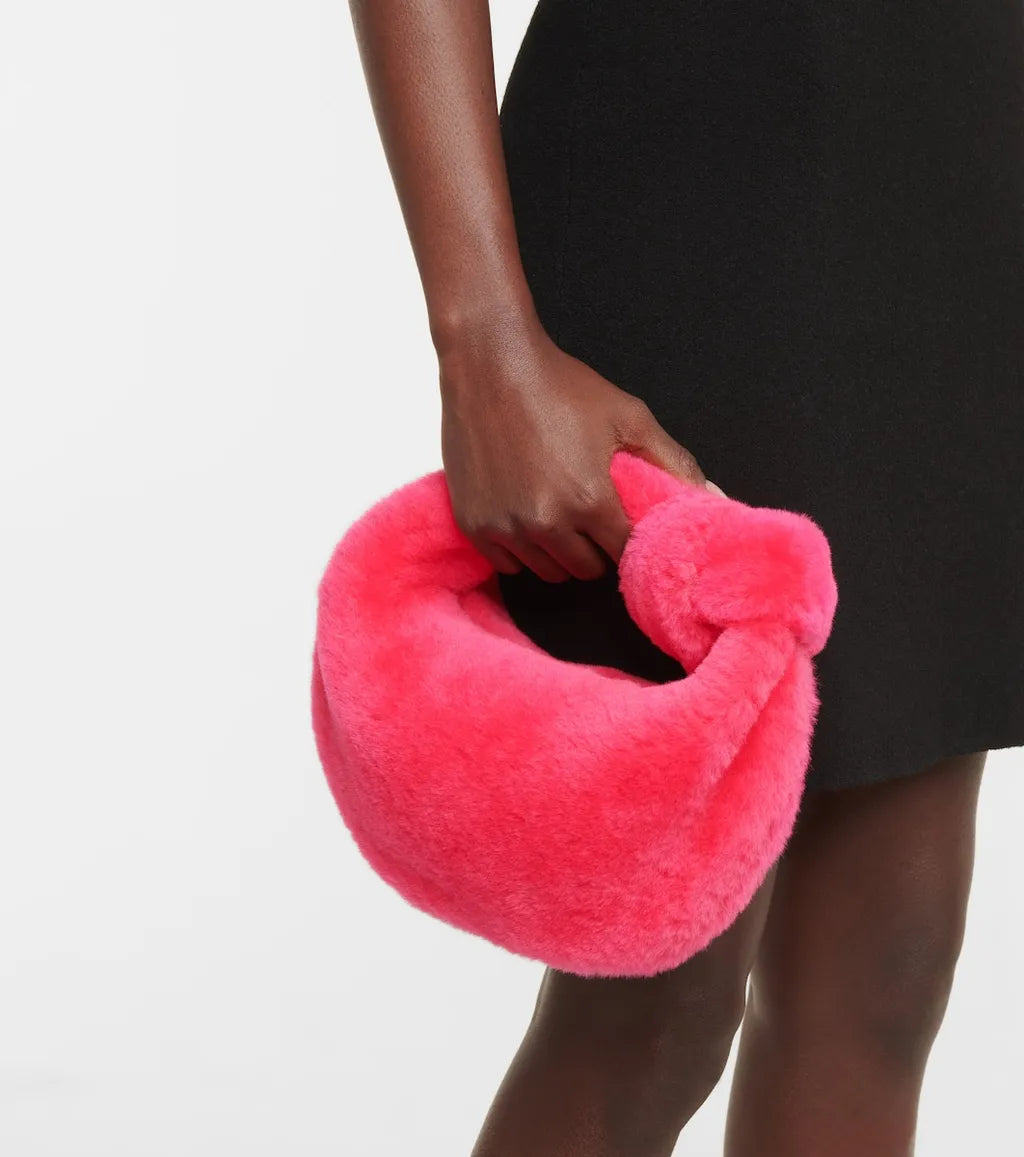 BOTTEGA VENETA Shearling Lollipop Jodie Mini Bag