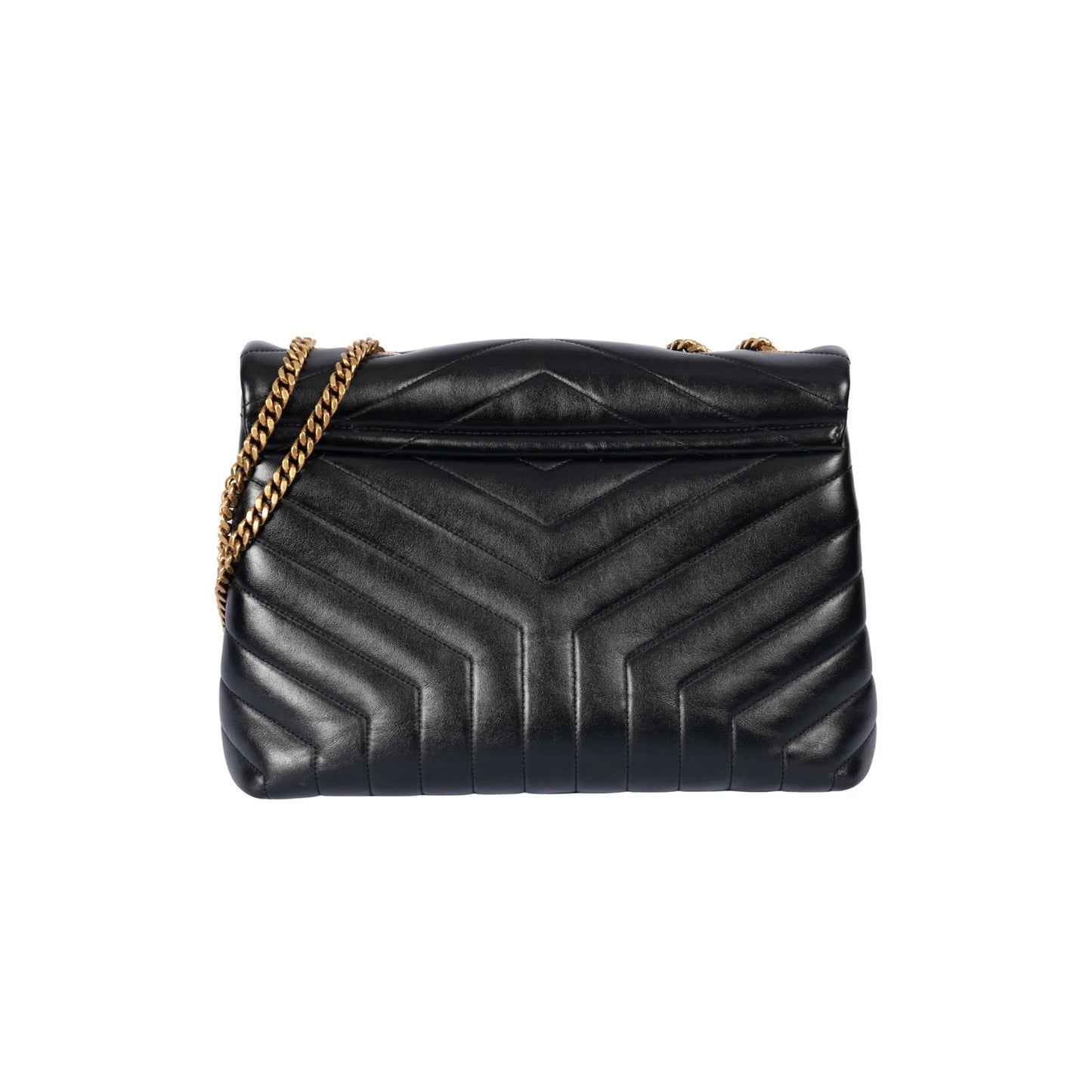 SAINT LAURENT Calfskin Leather Quilted Loulou Shoulder Bag