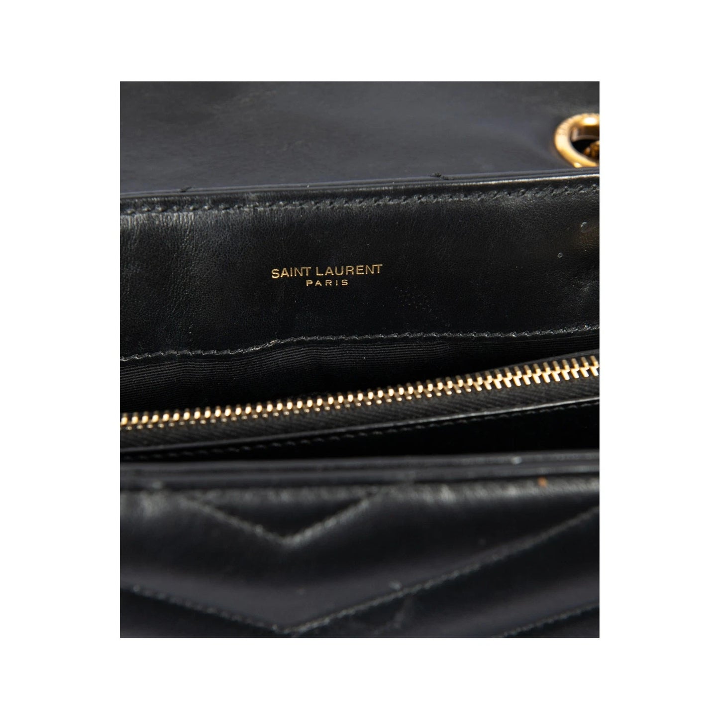 SAINT LAURENT Calfskin Leather Quilted Loulou Shoulder Bag