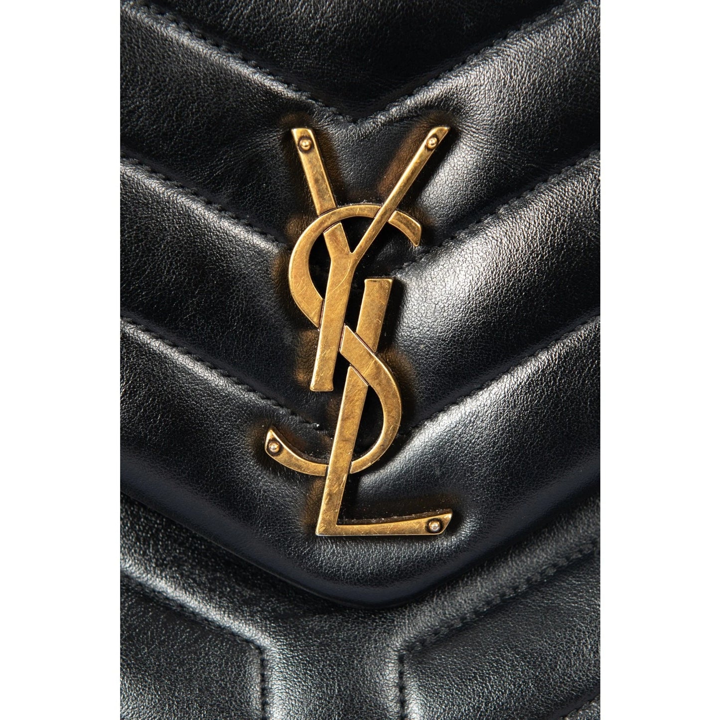 SAINT LAURENT Calfskin Leather Quilted Loulou Shoulder Bag